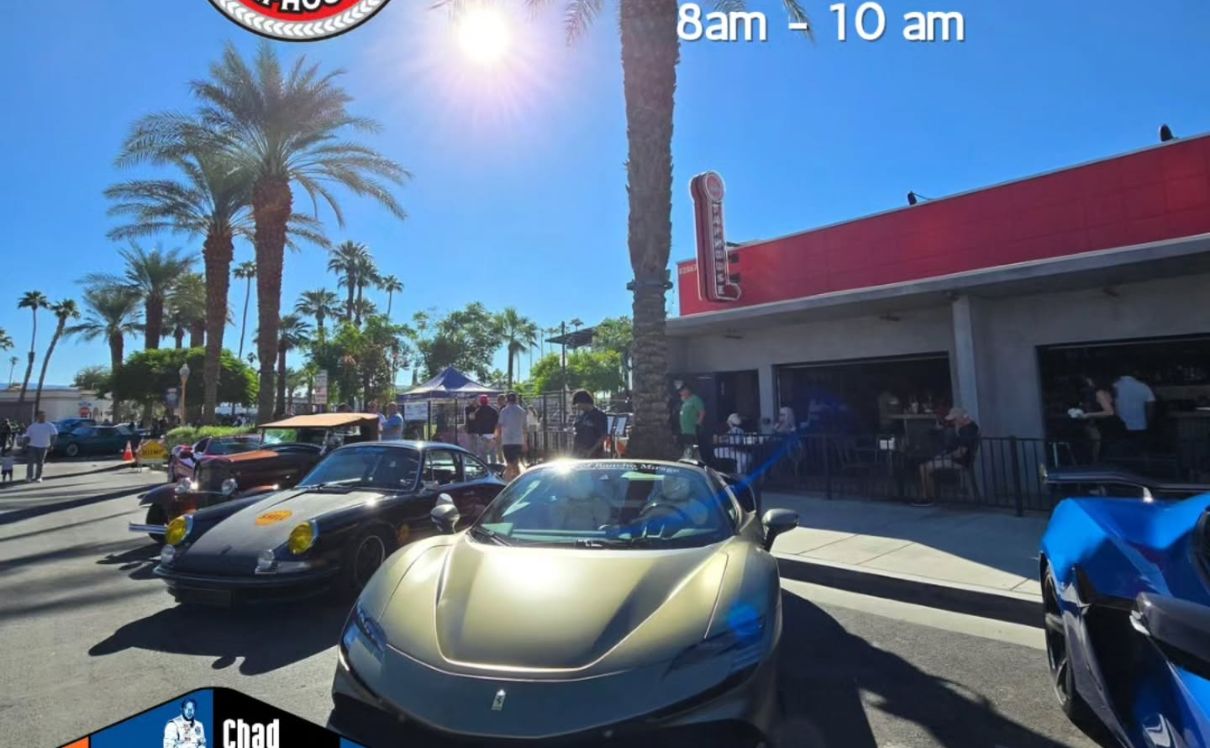 Indio Taphouse Cars And Coffee partial flyer 2026